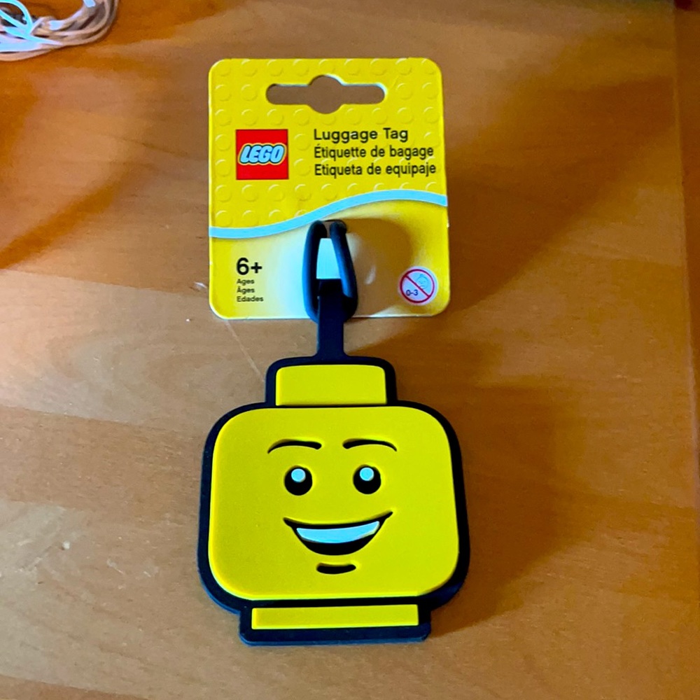 Lego luggage tag